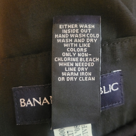 Banana Republic Black Cropped Trousers. Size 12 - Picture 3 of 6